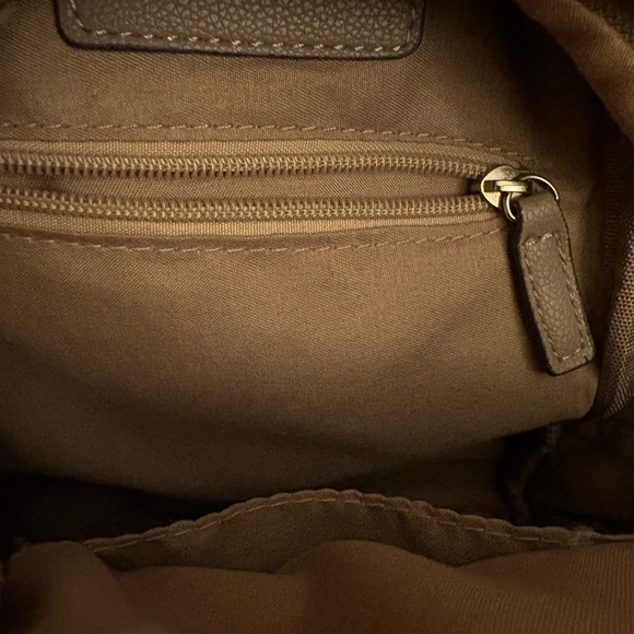 Adrienne Vittadini Brown Quilted Sling Crossbody Bag | Like New Condition - Picture 10 of 12